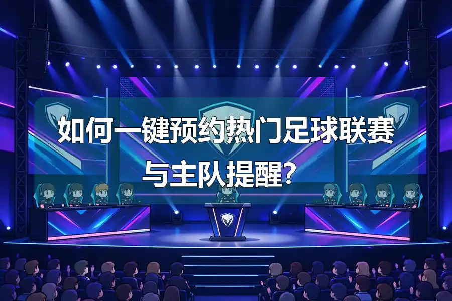 如何一键预约热门足球联赛与主队提醒?
